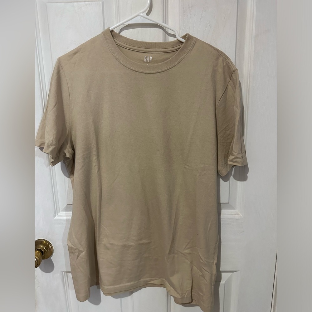 Men’s Tan Plain Gap T-Shirt